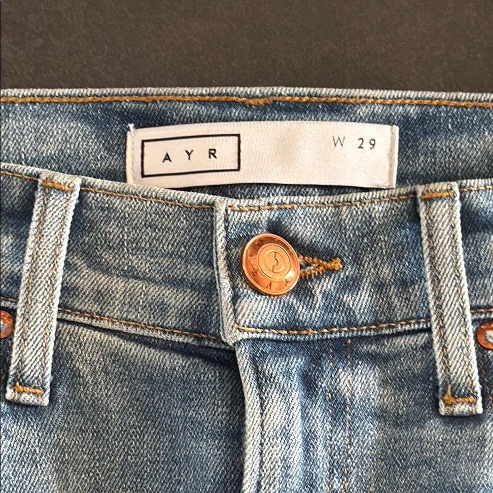 AYR Women's Straight Leg Jeans - Light Blue